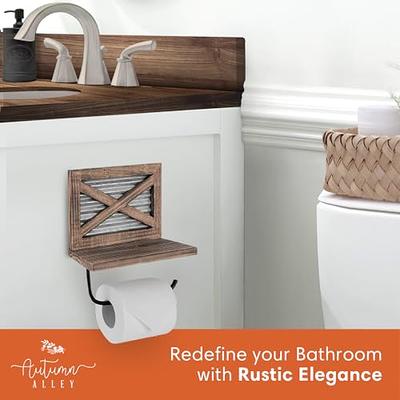 Autumn Alley Rustic Farmhouse Toilet Paper Holder - Farmhouse