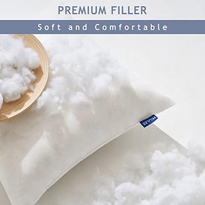 MIULEE 18x18 Pillow Inserts Set of 2-Decorative Shredded Memory Foam  Cooling