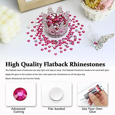  jusbeaut 5000PCS Flatback Rhinestones, Jelly Resin