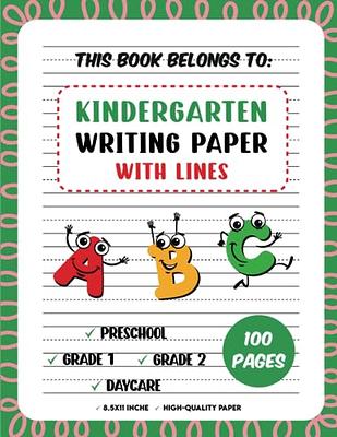 KDP Ready Blank Handwriting Practice Paper For Kids Interior - 8.5 x 11  Wide Lined Paper - 100 Pages & 120 Pages