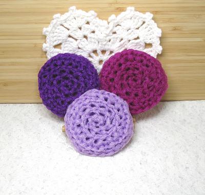 Set of 4 Dish Scrubber Crocheted Dish Rag Dish Cloth Kitchen Cleaning  Scrubby