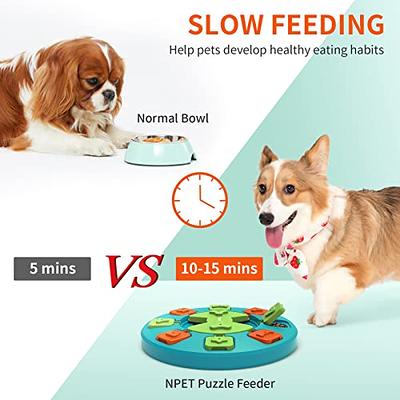 Potaroma Dog Puzzle Toy 2 Levels, Slow Feeder for Dogs, Dog Food Treat  Feeding Toys for IQ Training, Dog Entertainment Toys for All Breeds (Green