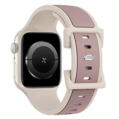 Bagoplus Designer Band with charms Decor compatible with Apple Watch Band  38mm 40mm 41mm 42mm 44mm 45mm 49mm Women Men, Stylish Silicone