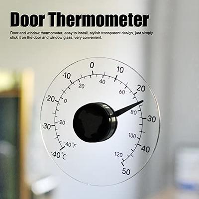 Outdoor Window Thermometer, Stick On Window Thermometer Temperature Indoor/ Outdoor Waterproof Transparent Dial No Battery Required Round 4.3 Inch  Diameter - Yahoo Shopping