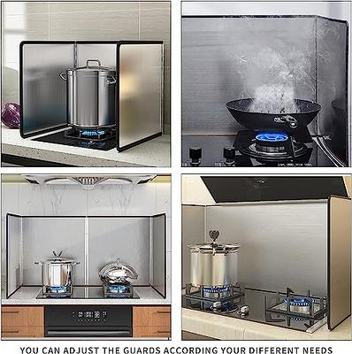 Kitchen Cooker Shield Splash Guard Cooking Frying Oil Splash Screen Cover  Aluminium Foil Plate Gas Stove