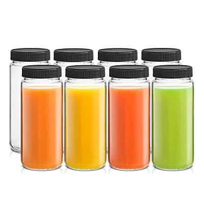 HNXAZG 3 Pcs 17 Oz Plastic Juice Bottles Empty Clear Containers with Tamper  Proof Lids for Juice, Milk and Other Beverage