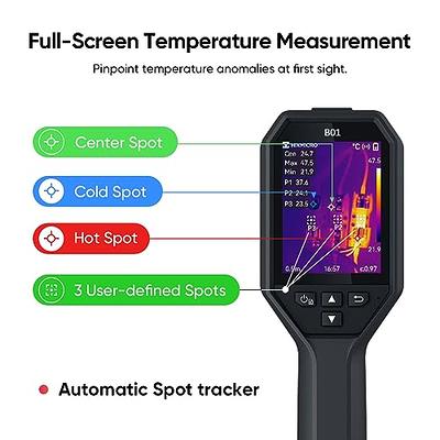 Infrared Thermal Temperature Imager Heat Gun Imaging Sensor Detector IR  Camera