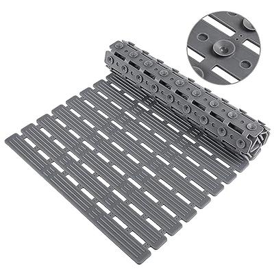 PADOOR Bathtub-Mat Non Slip with Suction Cups and Drain Holes, Machine  Washable Shower Mat Anti Slip Bath Mat for Tub for Kids (14x27 Gray)