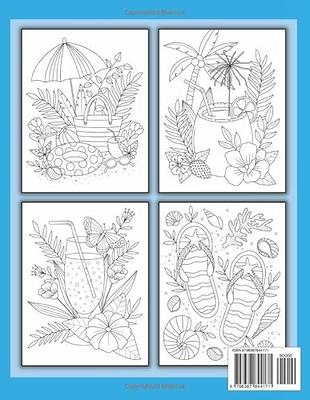 Summer Coloring Book: Simple and Easy Summer Coloring Book large