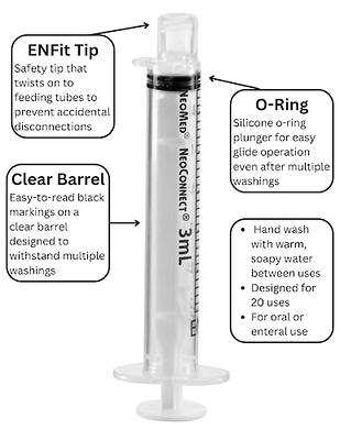 NeoMed at Home 3mL ENFit Reusable O-Ring Syringe - Box of 50