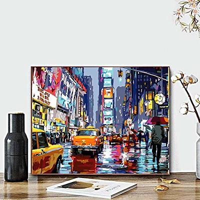 QUITEDEW Paint by Numbers for Adults Beginner,Times Square ,Landscape  Street Scenery,Manhattan City Night View 16 x 20 Inch - Yahoo Shopping