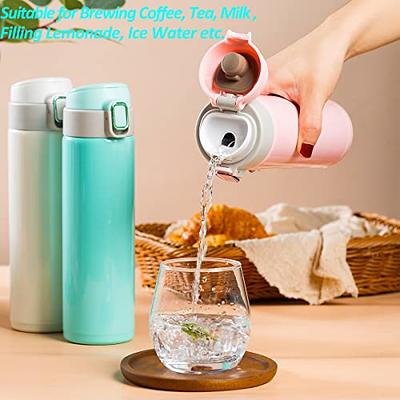 Thermos Cup 304 Stainless Steel Coffee Cup with Lid Handle Thermal Bottle  Coffee Milk Cup Removable Washable Tea Coffee Mug Gift