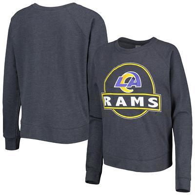 Men's Nike White/Royal Los Angeles Rams Throwback Raglan Long