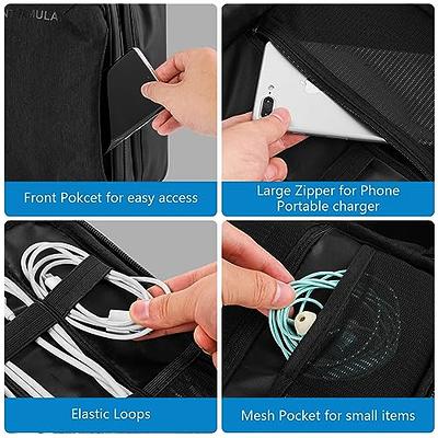 Cable Storage Bag, Cable Cord Organizer Travel Bag, Small