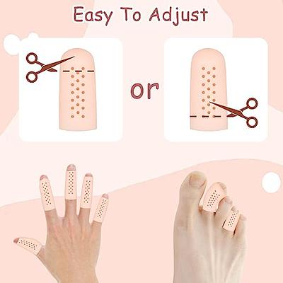 A Pair Silicone Gel Finger Protectors Finger Cots Cover Protection