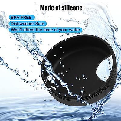 Nalgene Easy Sipper Wide Mouth Splash Guard Water Bottle Drink Cap in Black