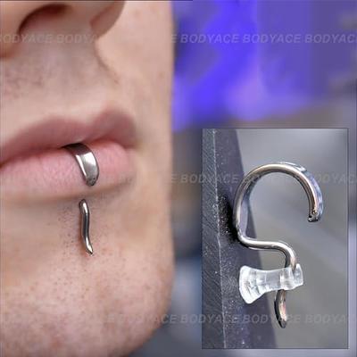 1 Pcs Women Body Piercing Jewelry Love Heart Zircon Nose Lip Piercing Studs  - Walmart.com
