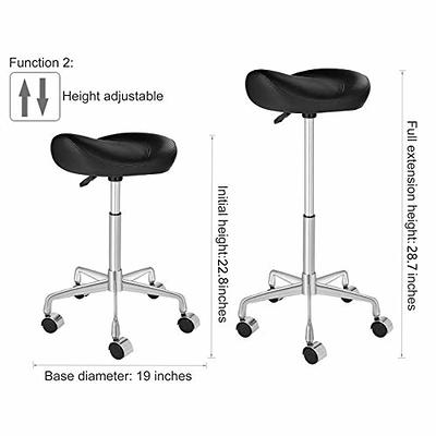 Adjustable Height Ergonomic Lab Stool with Wheels