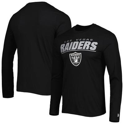 Las Vegas Raiders New Era Women's Third Down Colorblock T-Shirt - White/ Black