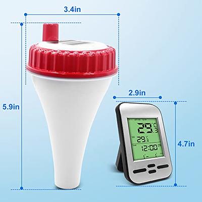 Vpment Pool Thermometer Floating Easy Read Wireless Digital Water  Thermometer for Indoor and Outdoor Swimming Pools with RCC Function,Remote  Pool