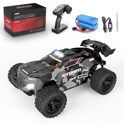 HAIBOXING 1:18 Scale RC Monster Truck 18859E 36km/h Speed 4X4 Off Road  Remote Control Truck,Waterproof Electric Powered RC Cars All Terrain Toys  Vehicle with 2 Batteries,Xmas Gifts for Kid and Adults 