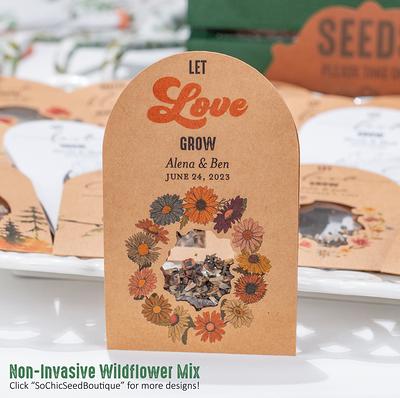 baby shower favor - personalized seed packets