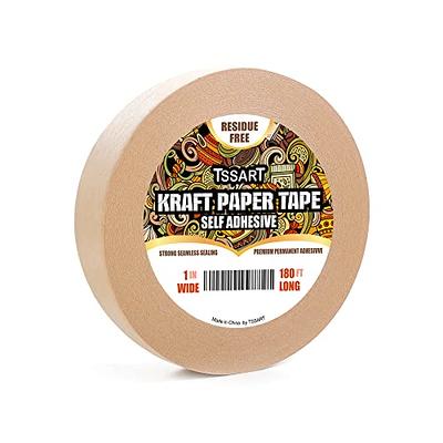 TSSART Self Adhesive Kraft Paper Tape - Brown Packing Tape Frame Backing  Tape with Oxidation Resistance for Picture Framing, Masking, Sealing and  Packaging Use - 1inch Wide 180FT Long - Yahoo Shopping