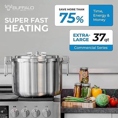 Buffalo 37 Quart Clad Quick Pot Stainless Steel Commercial Pressure Cooker  Canner 35L - Yahoo Shopping