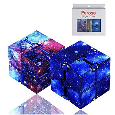 Feroso 2 Pack Infinity Cubes Galaxy Fidget Toy For Kids Boys Teens Cure Boredom Silent Fidget Cube Fidget Cubes Anxiety Stress Relief Satisfying For Adhd Sensory Flip Cube Hand Held Yahoo Shopping