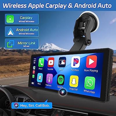 Hikity Autoradio Portable pour Moto avec Wireless Apple Carplay
