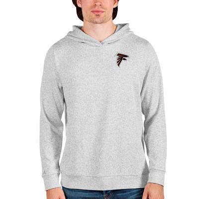 Men's Antigua Heathered Gray Washington Commanders Absolute Chenille  Pullover Hoodie