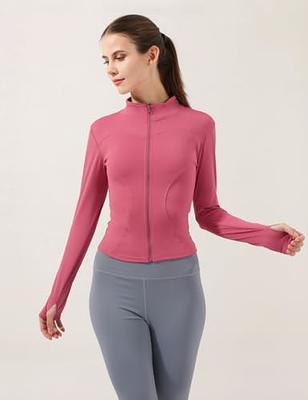 CRZ YOGA Women's Seamless Athletic Long Sleeves Sports Running Shirt  Breathable Gym Workout Top