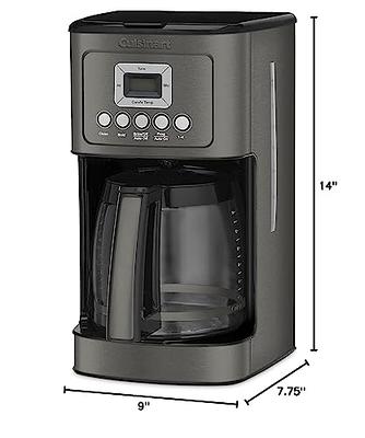 Cuisinart 4-Cup Black Drip Coffee Maker with Stainless Steel