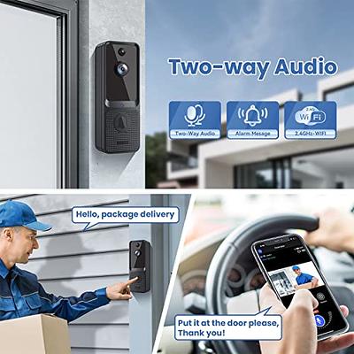 EKEN Video Doorbell Camera Wireless with Chime Ringer, Smart AI Human  Detection, 2.4G WiFi, 2-Way Audio, HD Live Image, Night Vision, Cloud  Storage