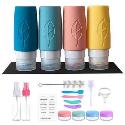 selizo 10 Leakproof Silicone Travel Bottles Squeeze Bottle