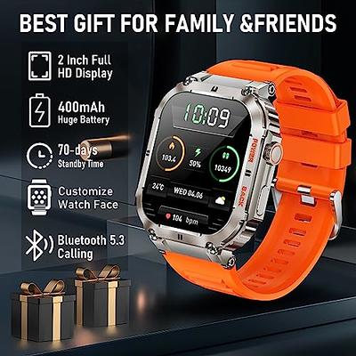 JUGEVI Smart Watch for Men Women Bluetooth Call, IP69K Waterproof Smartwatch  Fitness Tracker with Heart Rate Monitor Blood Oxygen Pressure Tracking for  Android & iOS Phone, 2 Ultra HD Display - Yahoo