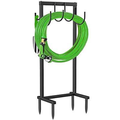 TomCare Garden Hose Holder Water Hose Holder with 4 Spikes Freestanding  Garden Hose Stand Hose Storage Sturdy Hose Hanger Hose Reel Heavy Duty 6  Hooks Hose Organizer Holder for Outside, Black - Yahoo Shopping