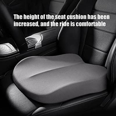 KINGLETING Car Seat Cushion, Driver Seat Cushion for Height, Universal Fit  for Most for Auto SUV Truck,Provides Good Driving Visibility (Black) 