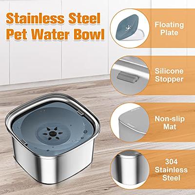 UPSKY 3L Dog Water Bowl 101oz Stainless Steel Dog Bowl No Spill Large  Capacity Dog Food Water Bowl Slow Water Feeder, Spill Proof Pet Water  Dispenser