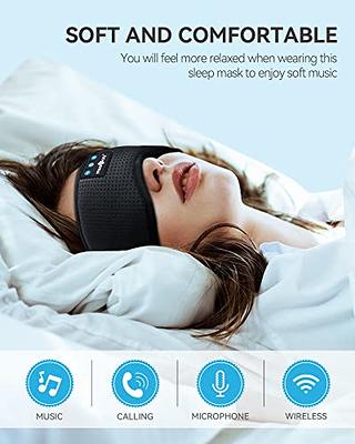 MUSICOZY Sleep Headphones Bluetooth Headband Breathable 3D Sleeping  Headphones, Wireless Music Eye Mask Sleep Earbuds for Side Sleepers Women  Office Air Travel Cool Tech Gadgets Unique Gifts 