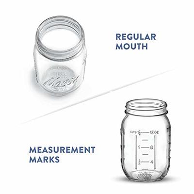Paksh Novelty Mason Jars - Food Storage Container - 4-Pack Regular Mouth  Glass Jars- Airtight Container for Pickling, Canning, Candles, Home Decor