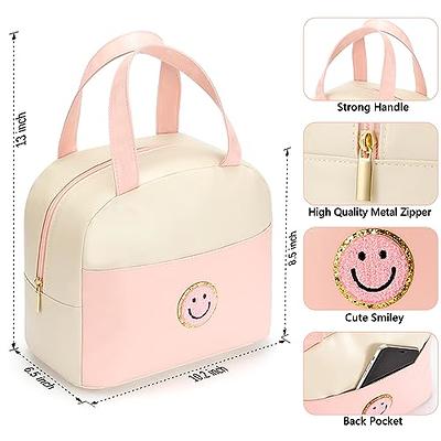 Adorable White Rat Insulated Lunch Bag for Women Men, Reusable Lunch Tote  Lunch Box Organizer Cooler Bag With Front Pocket