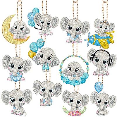 Outee 15Pcs Diamond Painting Art Kits For Kids 5D Diamond Arts And Crafts  For Kids Girls Ages 6-12 Diamond Painting Keychains Ri