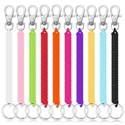 Lockable Jewelry Key Lanyard With Missed Rope And Elastic Coil For