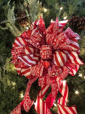 Oversized Candy Canes Tree Topper