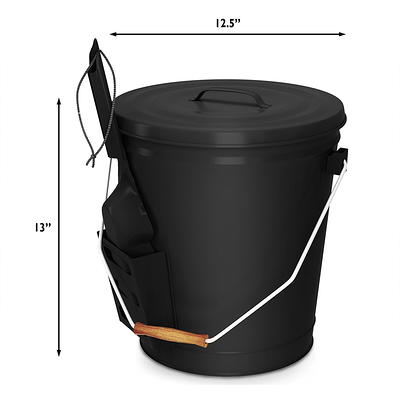 Black 2 Gallon Bucket with Gasketed Lid (White (GAMMA), 1)