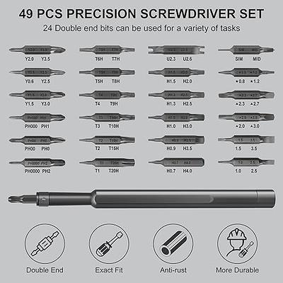 SHOWPIN 122 in 1 Precision Computer Screwdriver Kit, Laptop Screwdriver  Sets with 101 Magnetic Drill Bits, Electronics Tool Kit Compatible for  Tablet