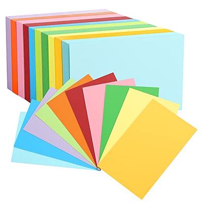 600 Pieces Colored Index Cards, 3 x 5 Inch Blank Index Cards Neon