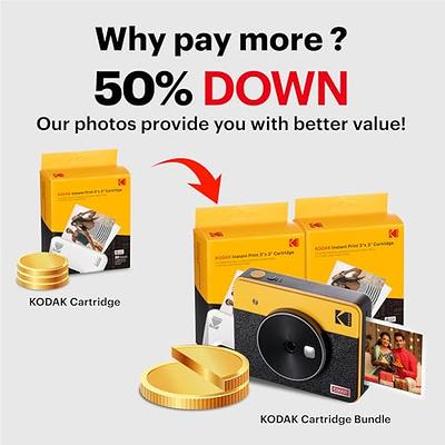 KODAK Mini Shot 3 Retro 4PASS 2-in-1 Instant Camera and Photo Printer –  Kodak Photo Printer