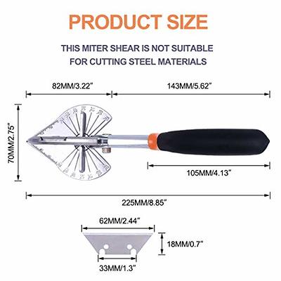 Terizger Miter Shears for Angular,Quarter round Cutting Tool,Multi Angle  Miter S